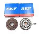 Uszczelniacze wału + łożyska SKF 6201 do HUSQVARNA 36, 41, 136, 137, 141, 142, 235, 236, 240 PARTNER 350, 351, 370, 390 + inne