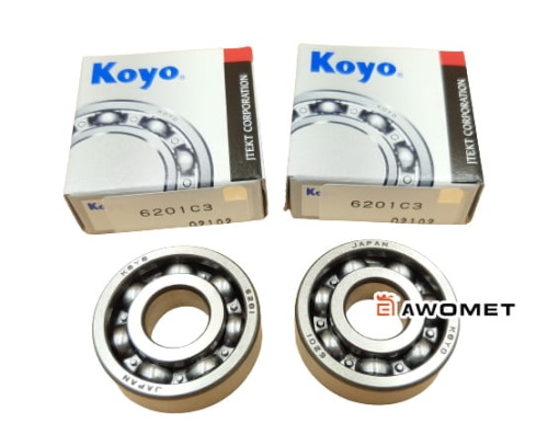 Łożyska wału 6201/C3 KOYO do kos STIHL FS 38, 45, 55, 85, 120, 200, 300, 400, 450