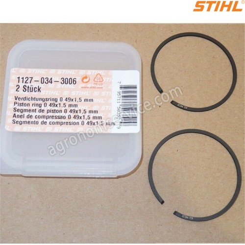 Pierścienie tłoka STIHL 49x1.5 oryginał 11270343006