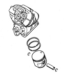 Cylinder do STIHL MS 261 (44,7 mm) - oryginał n/typ