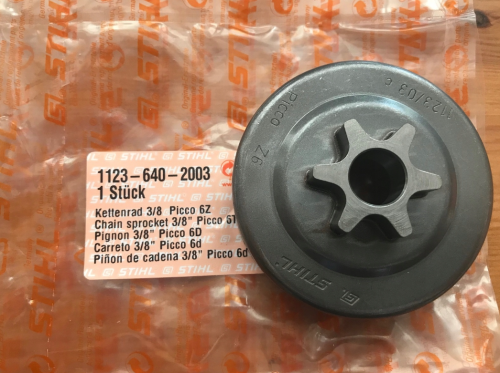 Bęben sprzęgła STIHL 017, 018, 021, 023, 025, MS 180, MS 230, MS 250, MS 211, MS 231, MS 251 - 3/8" x 6Z - oryginał 1123-640-2003