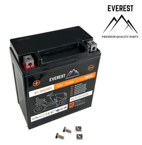 Akumulator żelowy EVEREST SLA-12V -14Ah AGM - lewy plus 21-06001