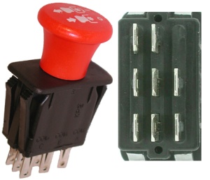 Wyłącznik sprzegła noży - magnetyczny - 8 PIN - HUSQVARNA 