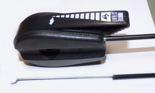 Linka gazu z manetką regulowana uniwersalna 1,9 m